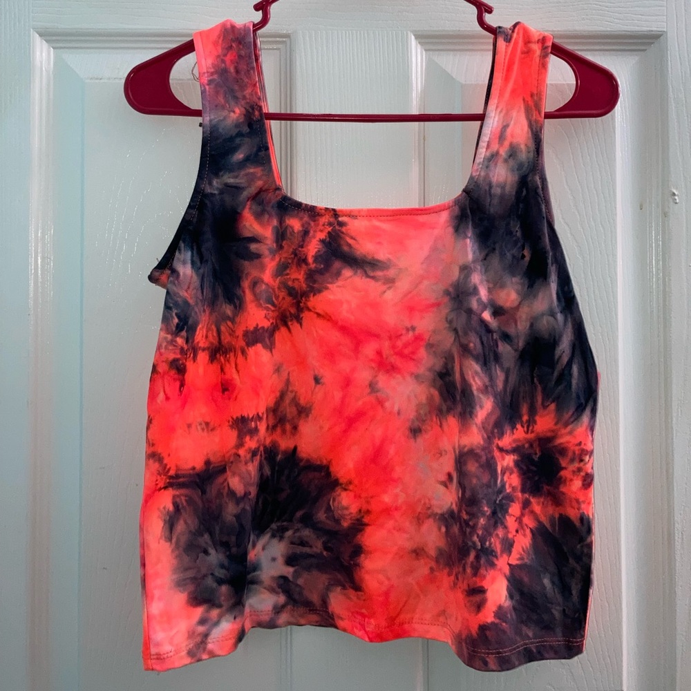 tie dye crop tank